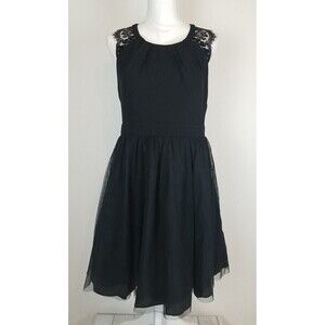 Dear Moon Black Mini Fit & Flare Cocktail Dress Size 13